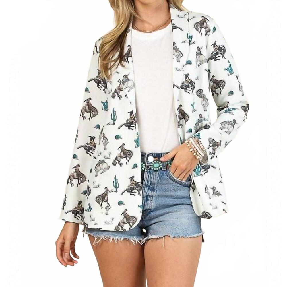 NEW AVERY APPAREL wild west blazer in white